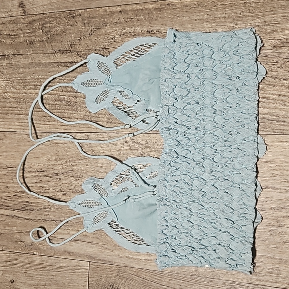 Free People Light Blue Lace Bralette - Picture 6 of 8